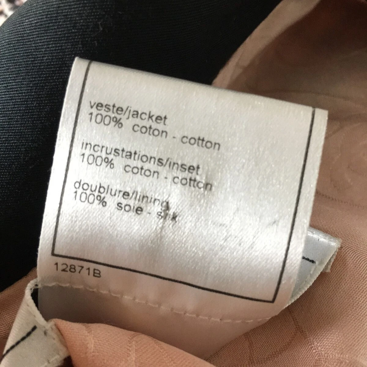 Giacca blazer CHANEL tweed 02P 2002 donna 40