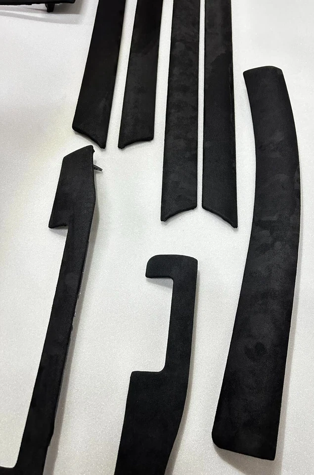 BMW 3 E46 Alcantara Interior Trim Kit Center Console Moldings Covers LHD OEM - Image 3 of 4