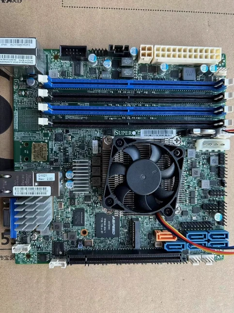 Supermicro X10SDV-4C-TLN2F ITX Motherboard XEON D1521 Dual 10Gigabit network por - Image 2 of 2