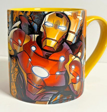 Yellow Marvel Iron Man Coffee Mug Cup LG 16 o...
