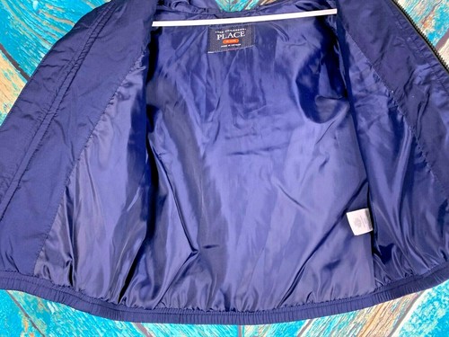 NWT The Children's Place Blue Zip-Up Hooded Winter Jacket Size 18-24 Months - Picture 3 of 7