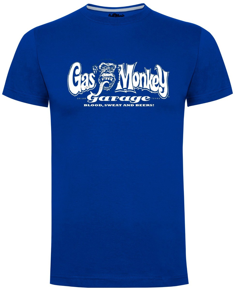 Logo GMG Grande Taille T-Shirt Gas Monkey Garage - Logo Large Script - Coton Premium Confortable Vêtement Série TV
