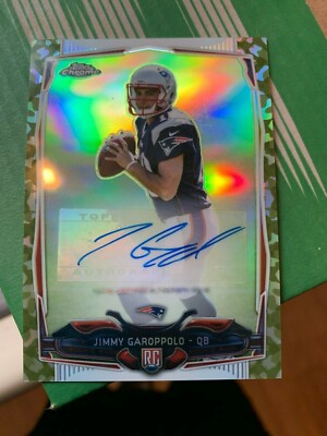 2014 TOPPS CHROME JIMMY GAROPPOLO REFRACTOR ROOKIE AUTOGRAPH CARD 89/99 #150 SWE