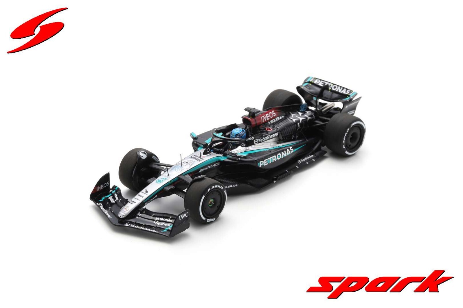 Spark S9532 Mercedes AMG W15 Russell F1 miniature de collection 1/43 résine