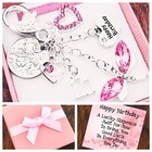 10th 11th 12th Birthday Gift, Lucky Sixpence,Pink Dragonfly 13th 15th Box & Card