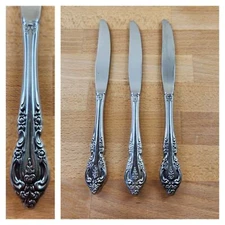 Oneida Community 'Brahms' Stainless Table Knives- Set of 3