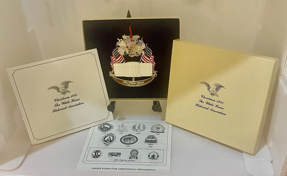 Ornamento Casa Blanca 1995 Un Patriótico Presidente de Navidad Zachary Taylor Foto 2 de 4