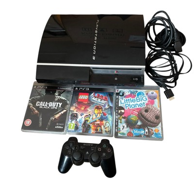 Playstation 3 Konsole Bundle Fat Model CECHLO3 mit 3 Spielen Retro Gaming