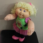 vintage 1990 First Edition Cabbage Patch Kids Doll Blonde Ballerina Pink Tutu