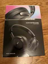 Bose QuietComfort Ultra Headphones Black w/ Case  Charger - Excellent