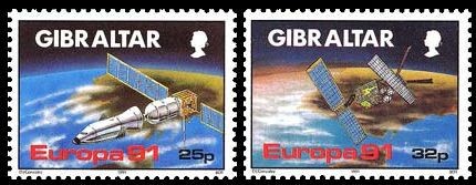 GIBRALTAR 1991 Europa 2v postfrisch ** - Bild 1 von 1