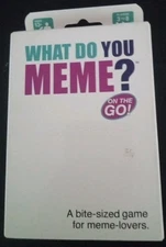 2023 WHAT DO YOU MEME? On The Go Version Includes 120 Caption & 30 Photo Cards