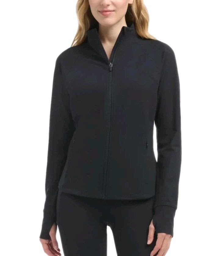 Jockey Women's Yoga Active Jacket Full-Zip Size: Small, Satin