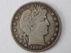 NobleSpirit Popular 1908 O Barber Half Dollar 50c Fine Some Toning
