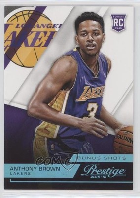 2015 Panini Prestige Rookies Bonus Shots Blue 58/99 Anthony Brown Rookie RC 1m7