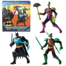 DC Batman Ninja Strike 6-Inch 3-Pack Action Figures with Ninja Accessories