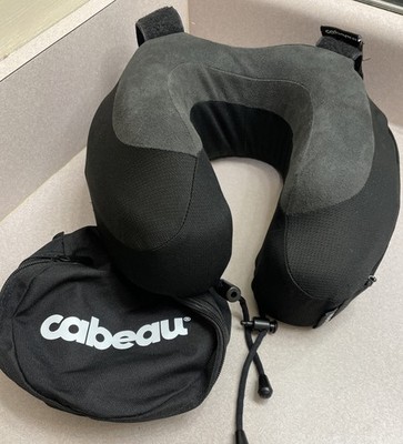 Cabeau Evolution S3 Travel Neck Comfort Pillow Memory Foam Black with Carry Bag