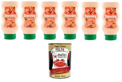 Salsa Rosa Senza Glutine,Glutenfreie rosa Sauce 6x410ml+Polpa 400g