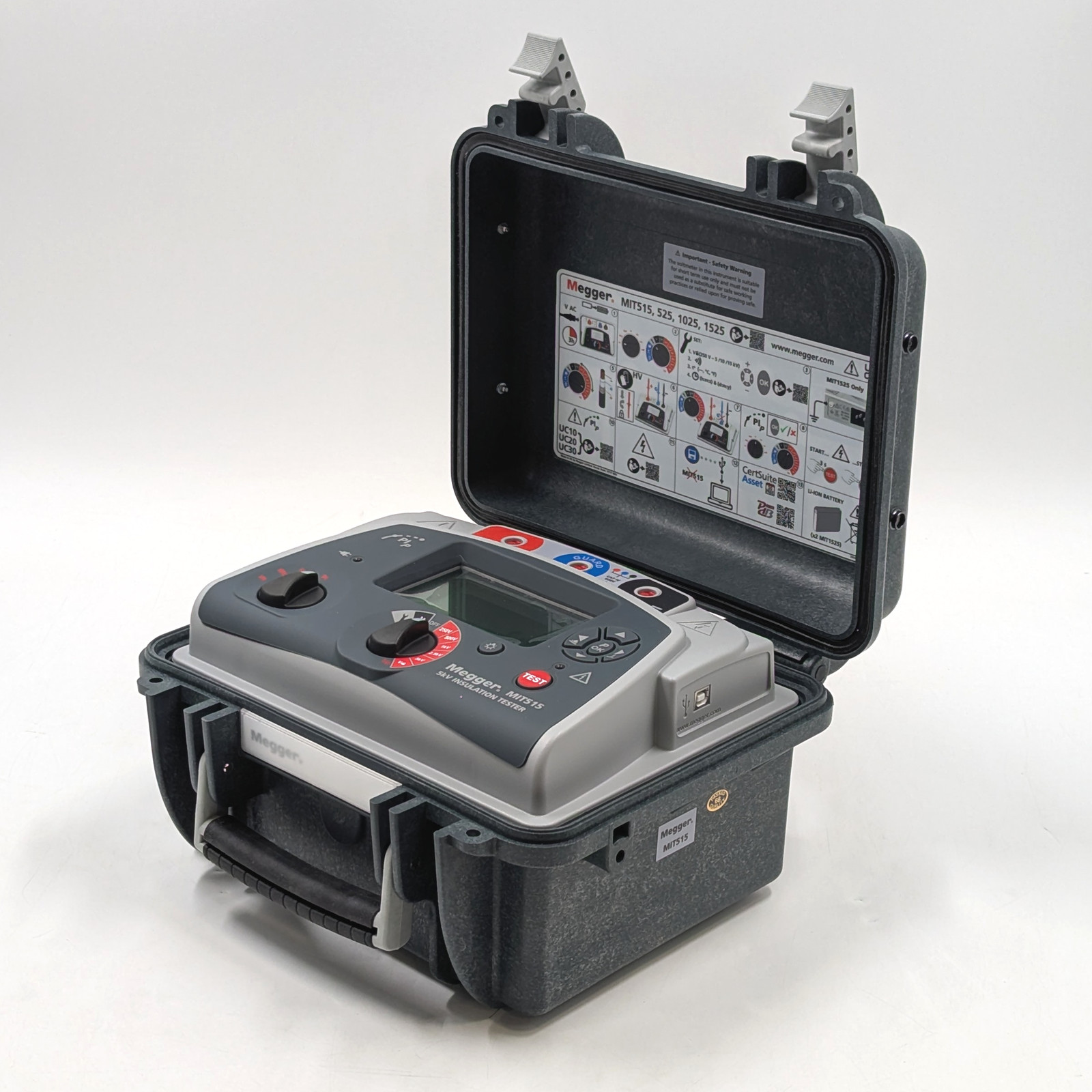 Megger MIT515 5kV Insulation Resistance Tester in Protective Case - Gray