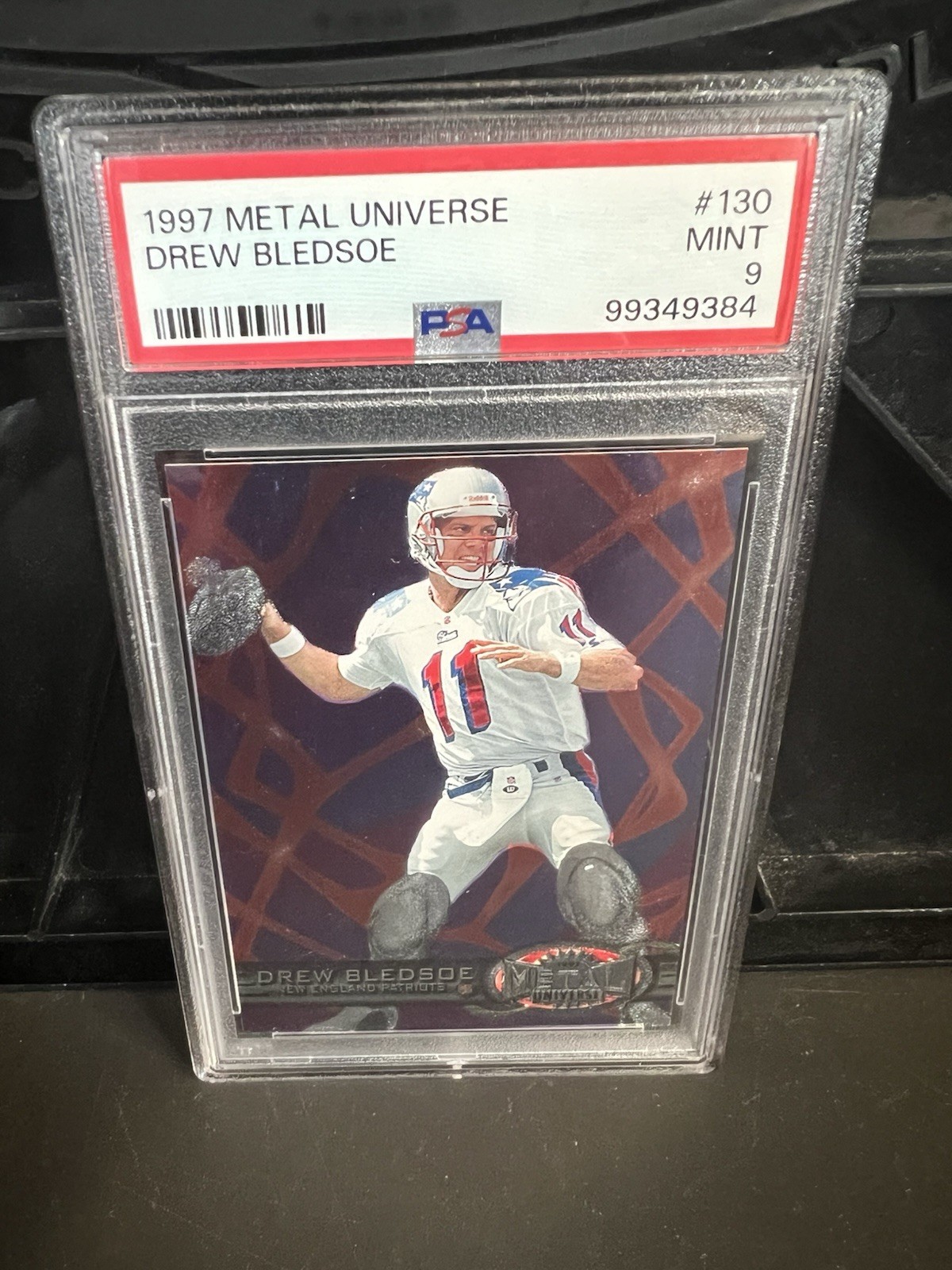 1997 Metal Universe #130 Drew Bledsoe PSA 9