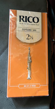 2 1/2 Rico Soprano Saxophone Reeds box of 25