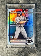 Anthony Hall 2022 Bowman Draft 1st Edition 1st Sky Blue Holo Parallel