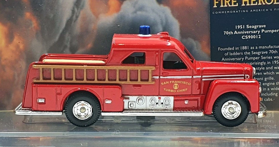 Corgi Appx 10cm Long Diecast CS90012 - 1951 Seagrave Sedan Pumper San Francisco - Image 4 of 4