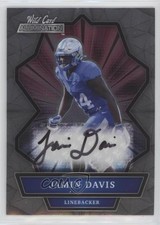 2021 Wild Card Alumination Jamin Davis Rookie Auto RC 0u3. rookie card picture