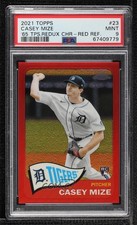 2021 Topps Chrome 1965 Redux Red Refractor Border /70 Casey Mize PSA 9 MINT 19am