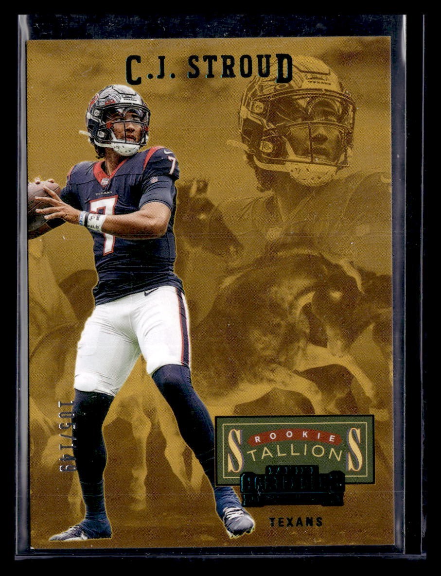 2023 Panini Contenders - Rookie Stallions C.J. Stroud #6 Teal (RC) /149