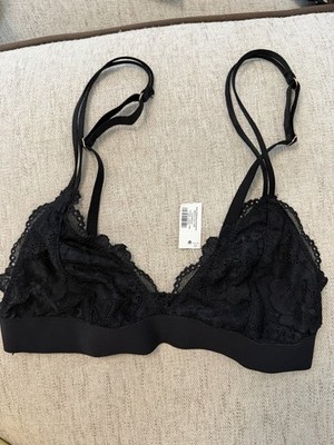 Accessorize London Black Lace Bralette   Size S / UK 8 10   BNWT