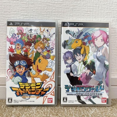 PSP Digimon Adventure World & Re Digitize Set PlayStation Portable Japan