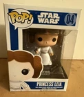 FUNKO POP! STAR WARS Princess Leia #04 BLUE BOX vinyl bobblehead figure RARE