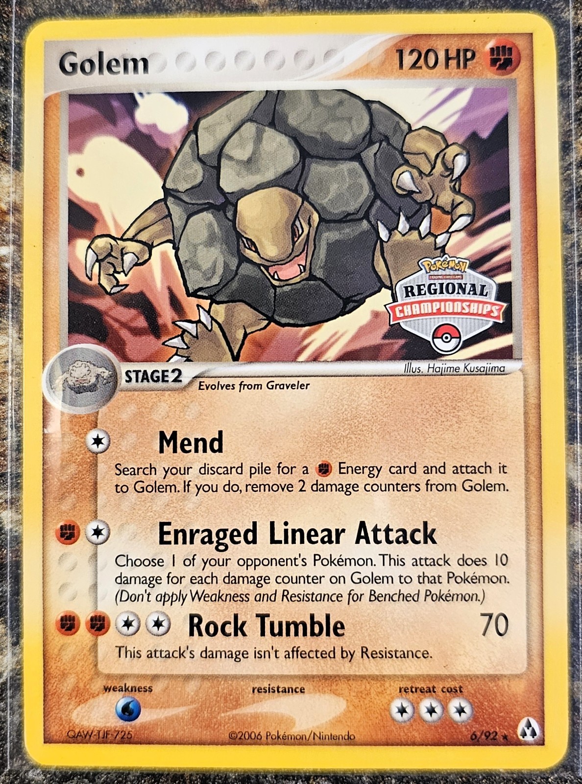 Pokemon Legend Maker Golem Regional Championships 6 NM or Better