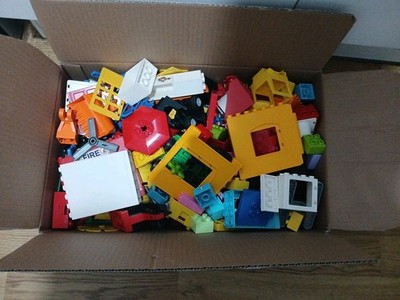 Lego Duplo 2kg gemischt Konvolut Restposten Steine Stücke Fahrzeuge Züge Ersatzteile Box 777