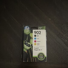 HP 902 Black Cyan Magenta Yellow Genuine/Original Inkjet Ink Cartridge 4-Pack