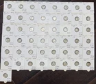 Lot of 50 Mercury Silver Dimes, Collection 1916-1945, 90% Silver.