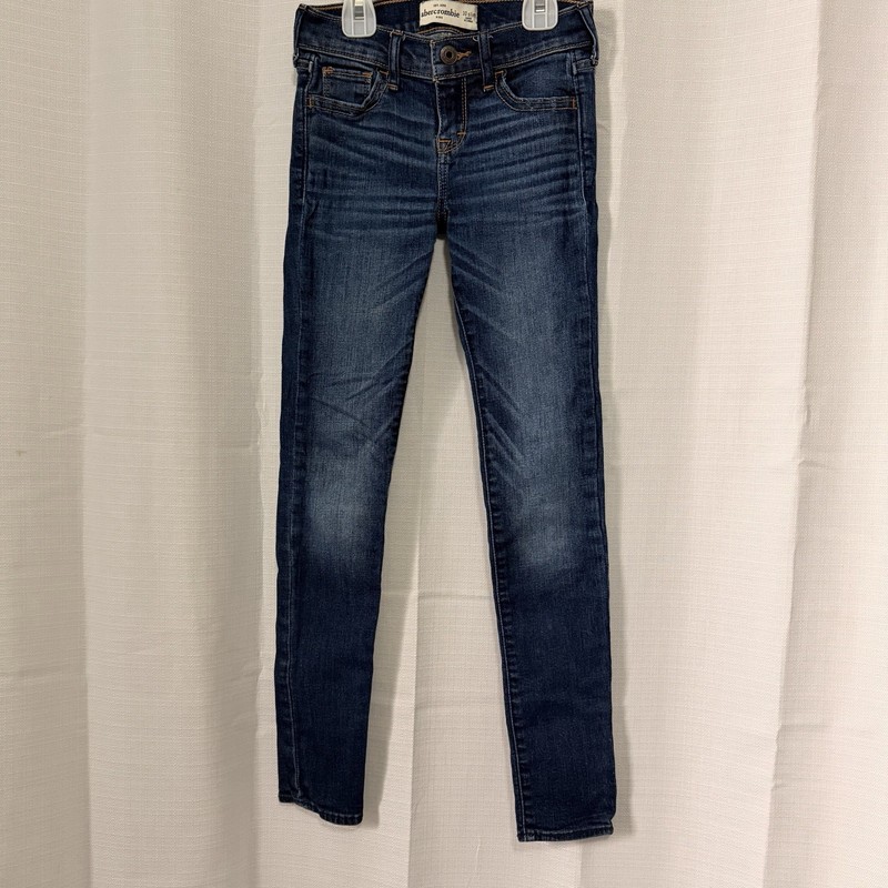 Abercrombie Kids Girls Jean Legging Slim 10 - Gently Used Dark Blue