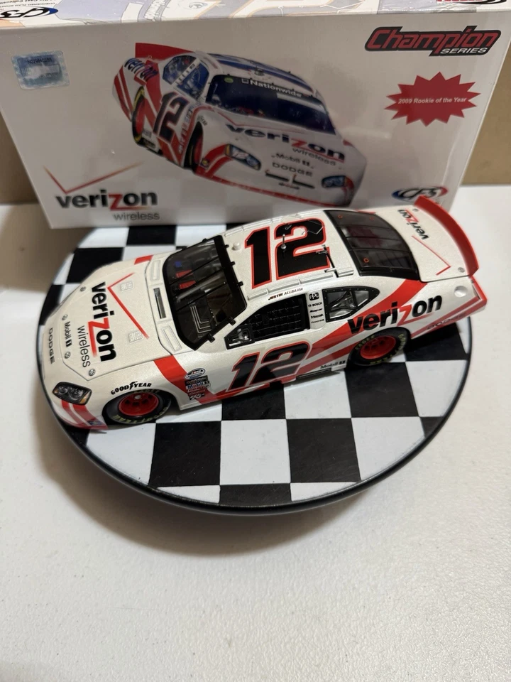 RARE DOOR NUMBER Justin Allgaier #12 Verizon 2010 1/24 Nascar Diecast - Image 2 of 4