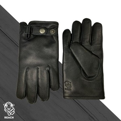 Echt Schafsleder Handschuhe, Winter Thermo warm gefüttert, Autofahren Geschenk. Schwarz Neu