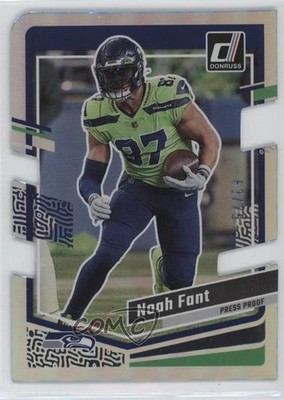 2023 Panini Donruss Press Proof Silver Die-Cut 63/75 Noah Fant #262 01sb