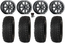ITP Inertia Bdlk 15" Wheels Bk +40mm 35" Roctane STX Tires Commander Maverick