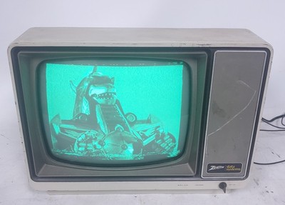 Vintage Zenith Data Systems Zvm-121 Green Screen 12mb15x CRT Video