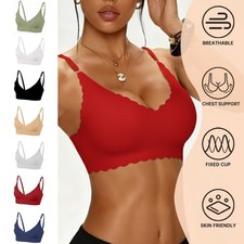 Seamless Jelly Bras for Women Push Up No Wire Women Bra Comfort with Support US