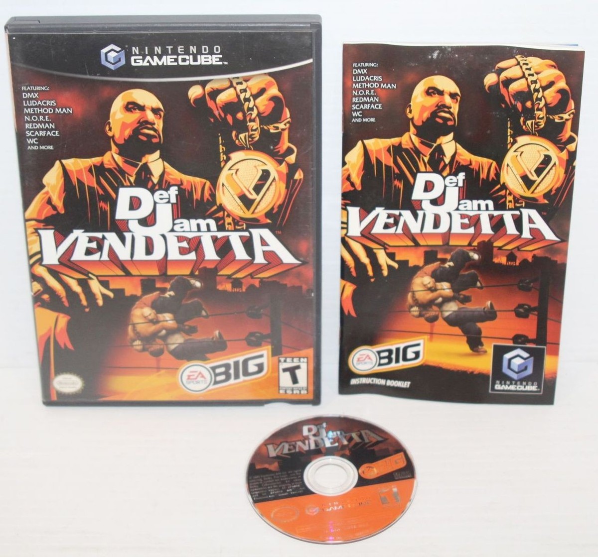 Def Jam: Vendetta For Nintendo GameCube- 2003 Black Label Complete
