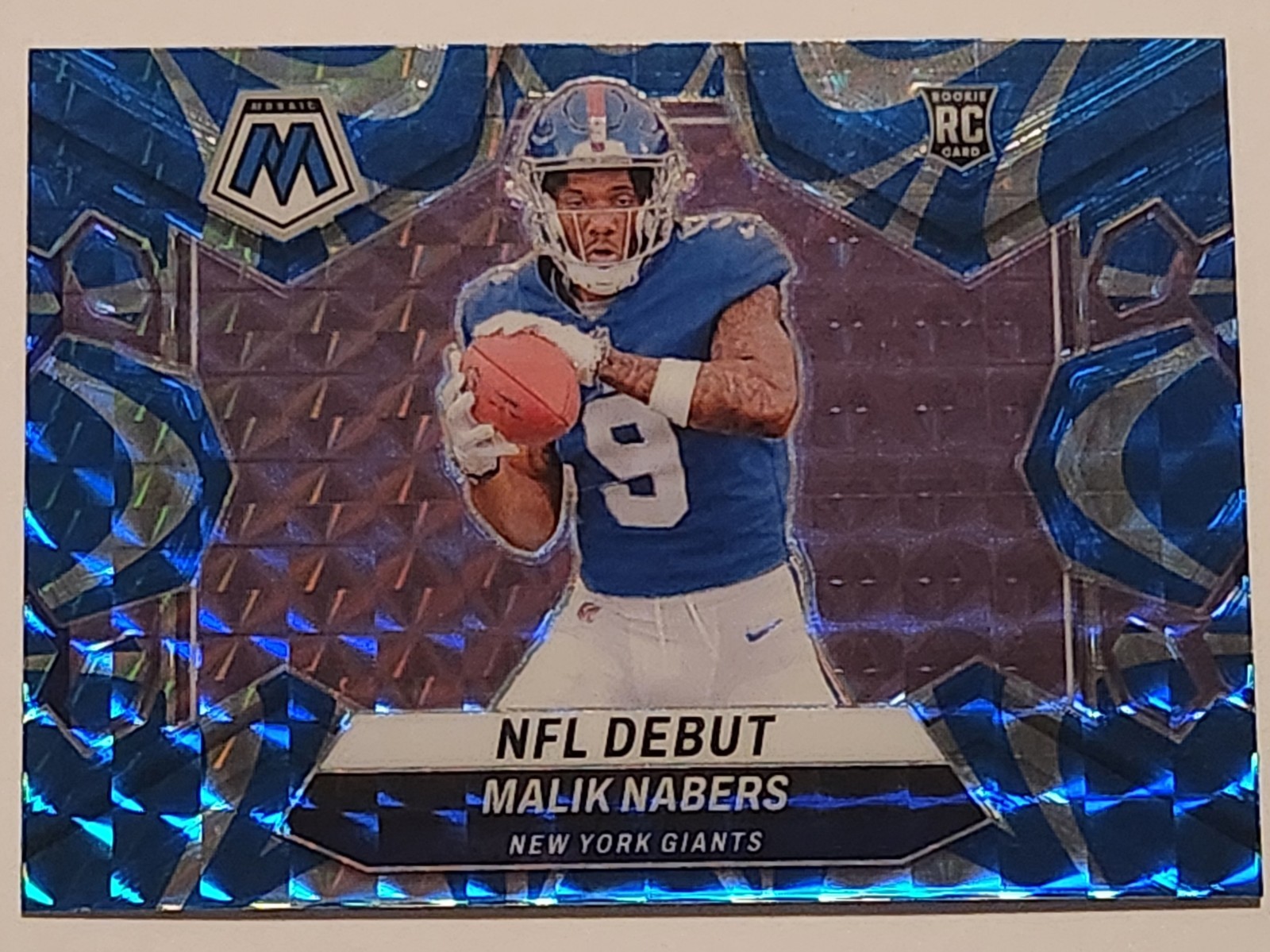 2024 Panini Mosaic Reactive Blue Rookie Debut Malik Nabers # 284