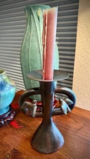 Jan Barboglio Iron Candle Holder with Birds