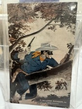 The Lone Ranger Inc. Postcard Vintage Western Hero Art Made in USA 1940s 3