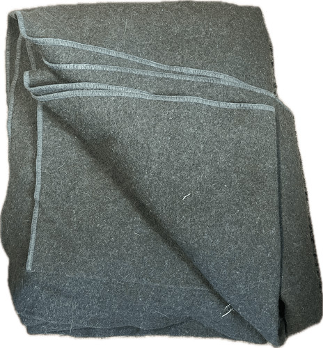 USGI US Military 100% Wool Blanket OD Green 66"x84" Mothproofed 7210-00-282-7950