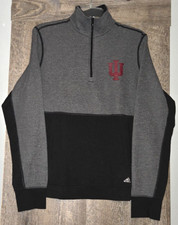 Indiana University Hoosiers Adidas 1/4 Zip Women's Running Jacket Size Large